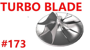 Solidworks Exercise 173 bulid a turbo fan blade with solidworks