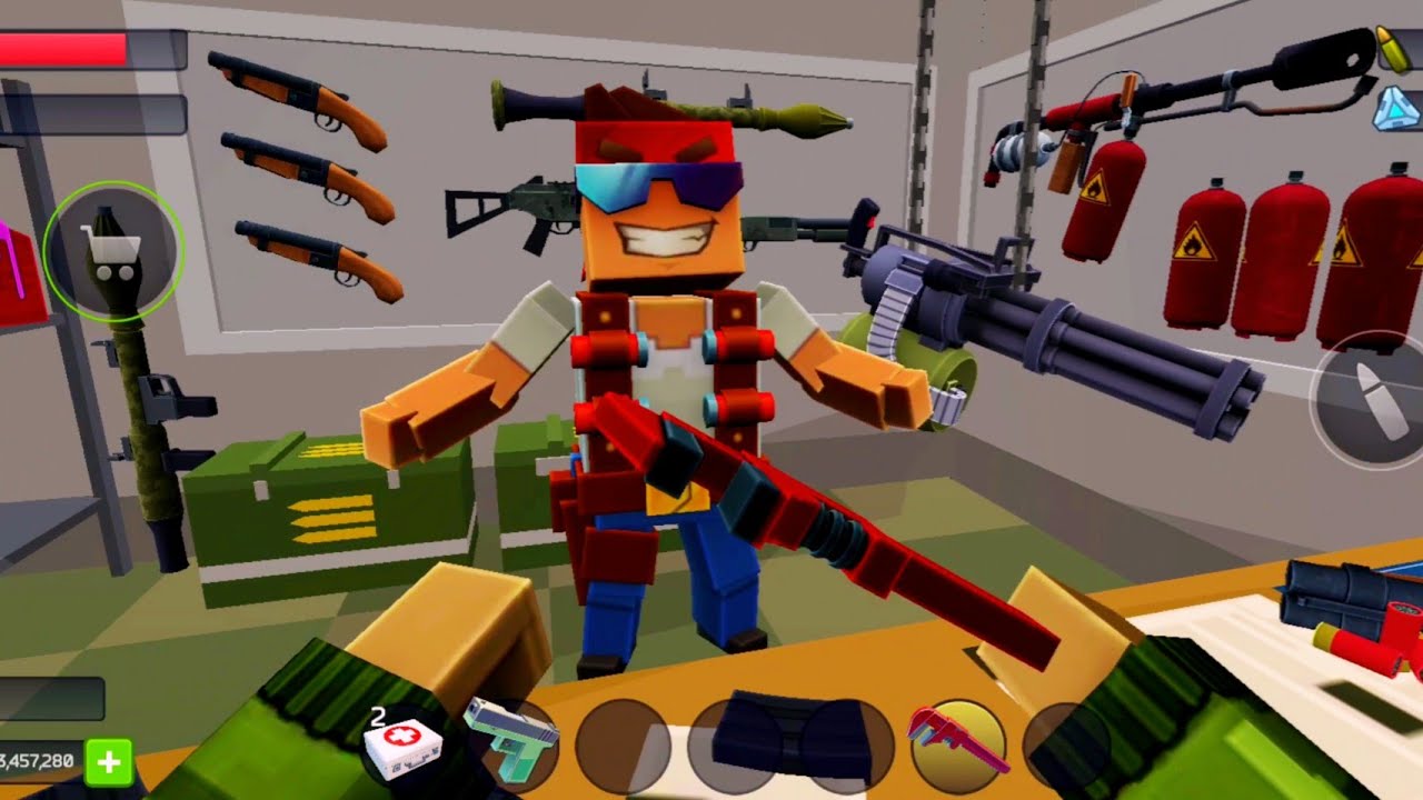 Pixel Combat: Zombie Strike | Gameplay Walkthrough Part 1 - Full Ammo Shop and Time Machine