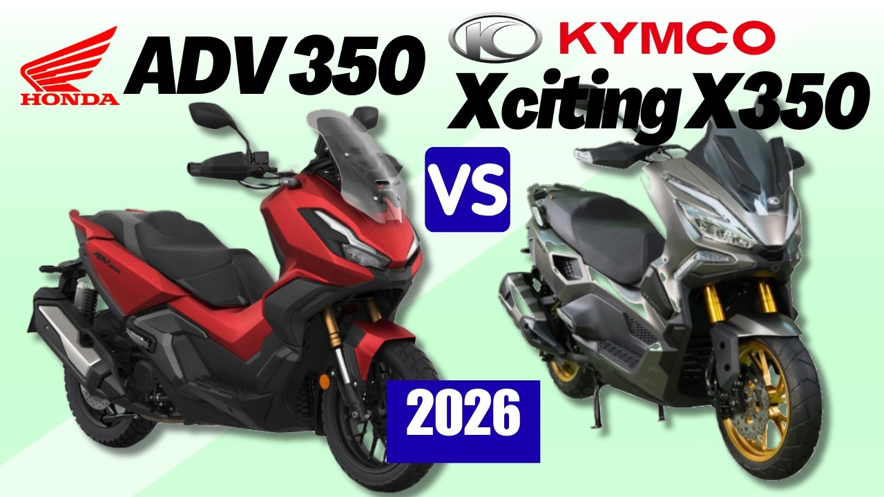 Honda ADV 350 против Kymco Xciting X350 | Сравнительный анализ | Характеристики и цена | 2026