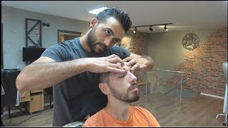 ASMR Turkish Barber Face, Head and Body Massage with Facial Care 300