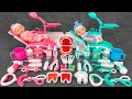 65 minutes satisfying with unboxing cute pink ice cream dentist toys kit asmr  review toys