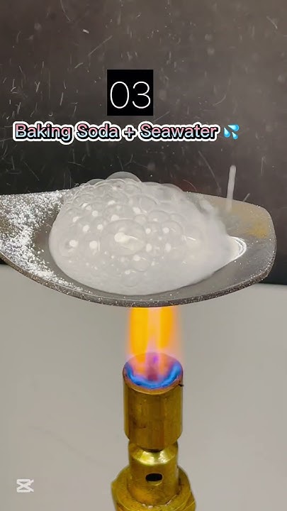 Bakin Soda + Seawater💦 vs hotspoon #bakingsoda #water #seawater #sea -# ...