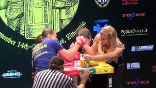 World Championships 2014 - Heidi Andersson vs Olga Shlizhevskaya (Final Right Arm)