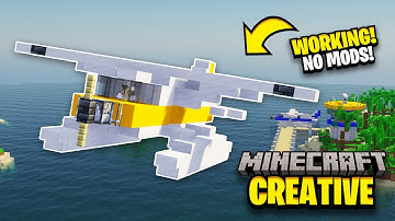 I Built A Working SEAPLANE In Minecraft!