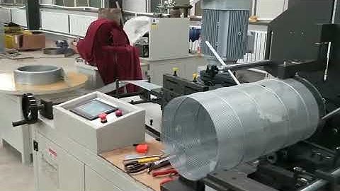 perforated spiral filter core making machine