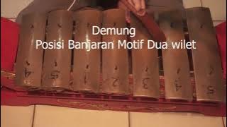 Pola Tabuh Gamelan Sunda Laras Salendro Posisi Banjaran Banjaran (Demung)