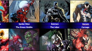 Superheroes and their Arch Enemy