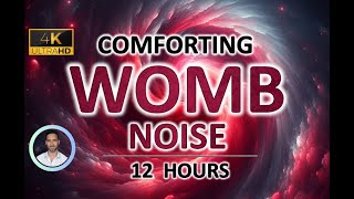 Comforting Maternal Noise | 12 Hours | BLACK SCREEN | Deep Sleep, Focus, Anxiety & Tinnitus Relief