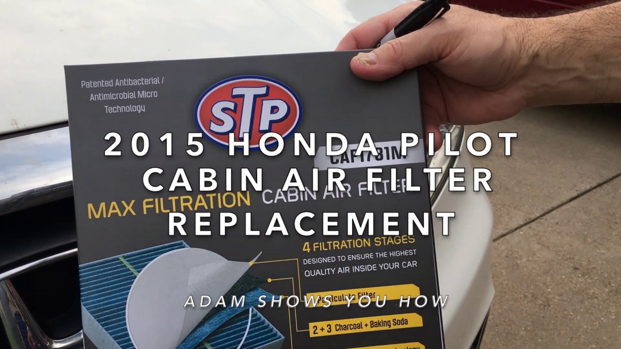 2015 Honda Pilot Cabin Air Filter Replacement - YouTube