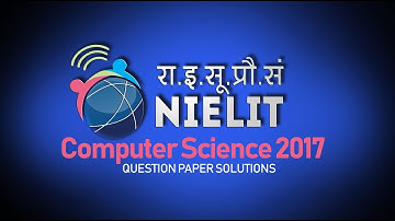 NIEIT Computer Science CS 2017 Technical Q95 120 solutions nielit scientist b