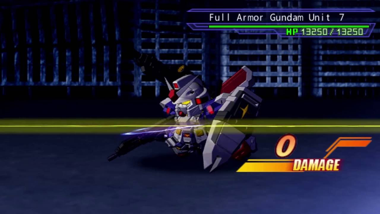 SD Gundam G-Generation Overworld - Full Armor Gundam Unit 7 All Animations HQ Texture Pack