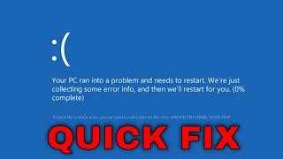How To Fix KMode Exception Not Handled (KMDOE EXCEPTION NOT HANDLED) in Windows