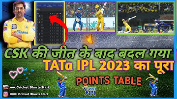 IPL 2023 Today Points Table | CSK Vs MI After Match Points Table | Ipl 2023 Points Table #ipl #csk