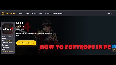 How to Zoetrope in MRI4 using PC tagalog