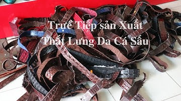 Xưởng Trực Tiếp Sản Xuất Thắt Lưng Da Cá Sấu Thật Giao Sỉ Cho Khách Hàng
