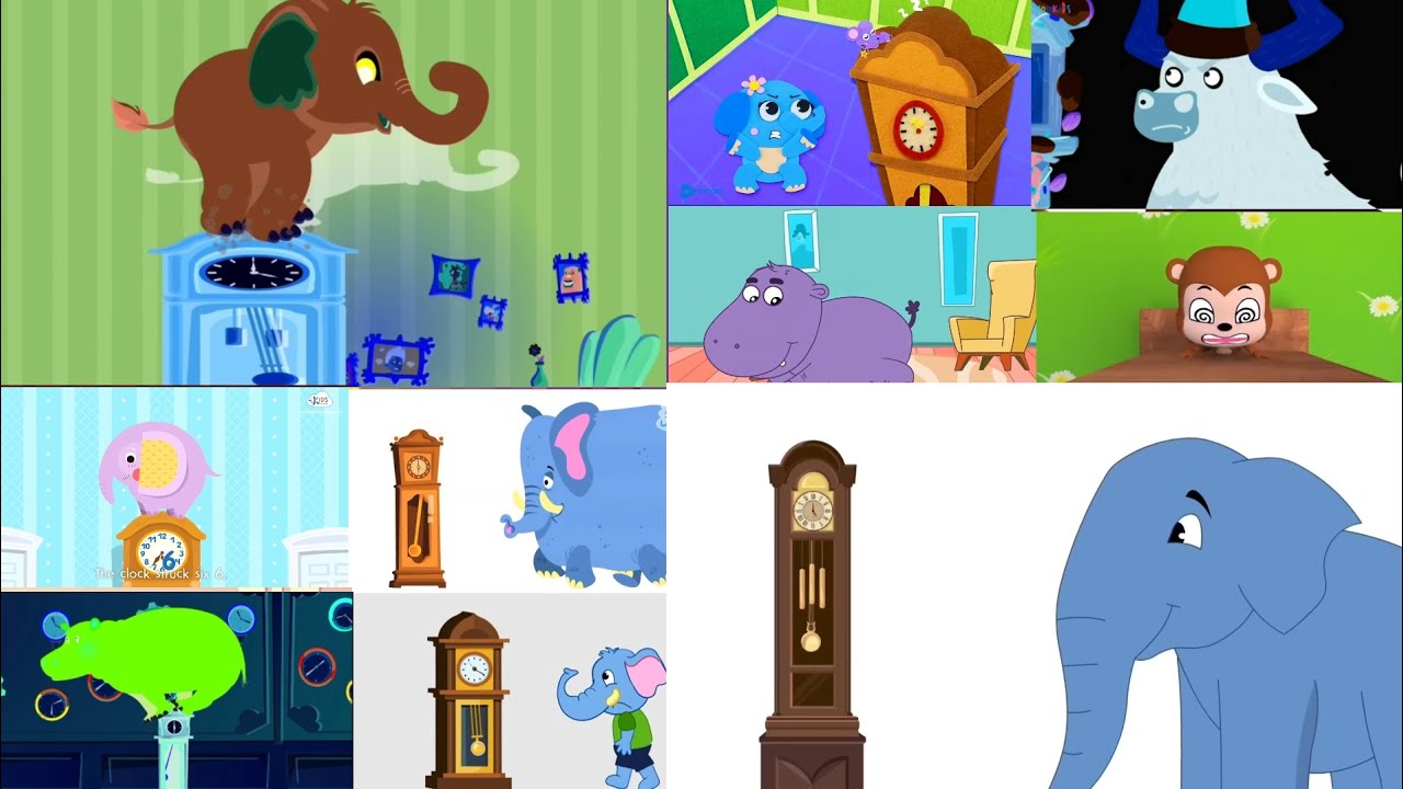 Эффекты HICKORY DICKORY DOC (слоны, бегемот и обезьяна)