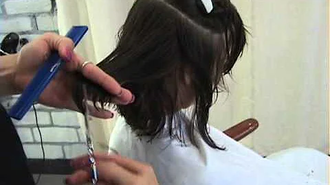 Part 1 of 2 MODERN MARILYN - POINT CUT Hair Design...