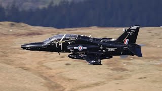 RAF Hawk T2 x 2 through the Mach Loop