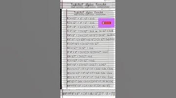 Algebra Identities formula #shortsfeed #shorts #viralreels #viral #trending
