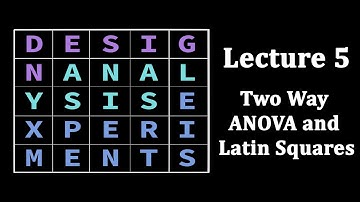 DoE Lecture 5: Two Way ANOVA and Latin Squares