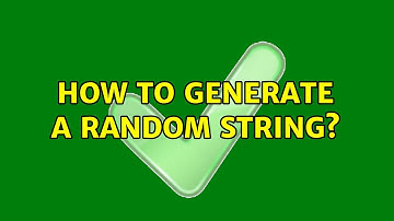 Unix & Linux: How to generate a random string? (19 Solutions!!)