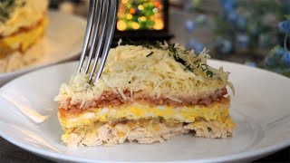🌲Лёгкий, нежный САЛАТ "АНЕЧКА" на праздничный стол. Очень вкусный салат на Новый год!