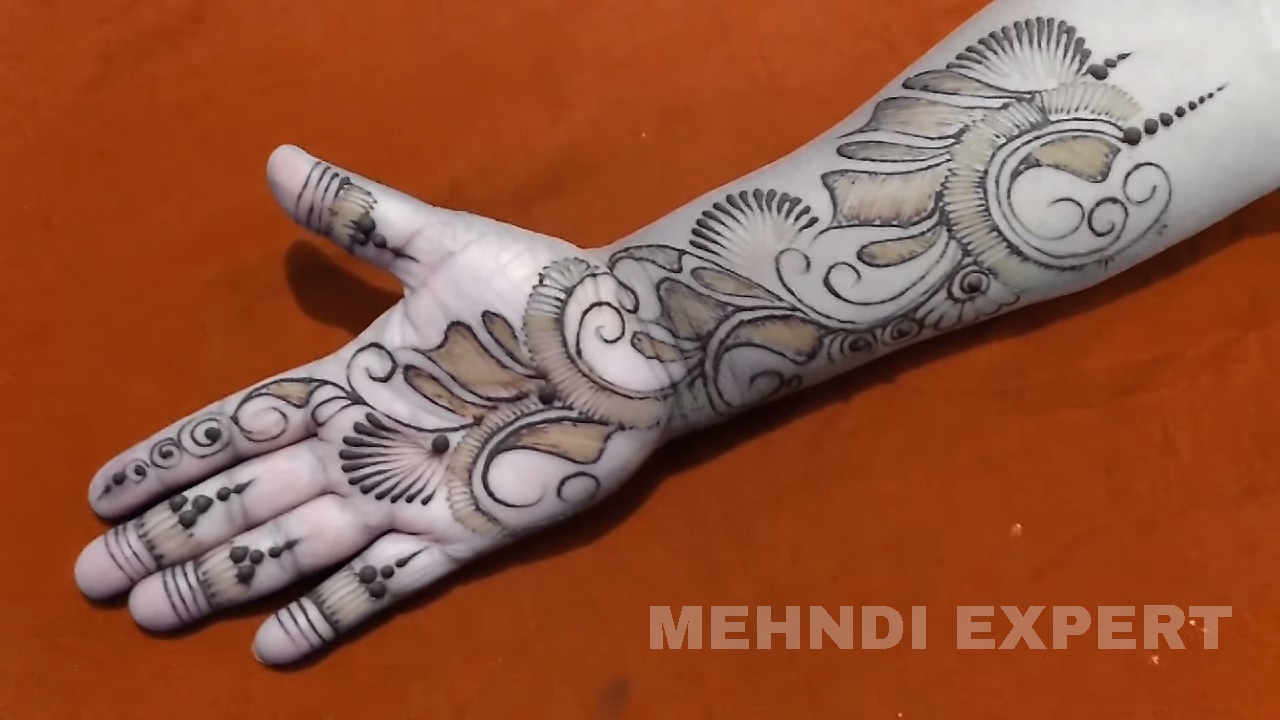 Unique Heena Mehndi For Beginners | Indo Arabian Style Mehendi | Step ...