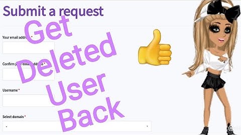 Msp how to get your deleted user back!