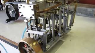 Rudy Kouphoupt's Expansion Steam Engine with Prototype Starting Cylinder
