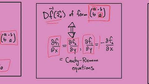 Cauchy-Riemann equations and applications--part1/3