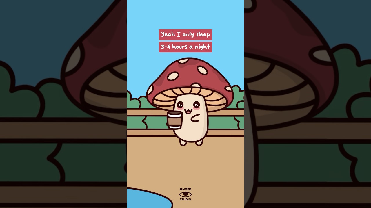 I’m Fine 🍄 Mushie Needs Sleep | Relatable Animation Meme | I Only Sleep 3-4 A Night