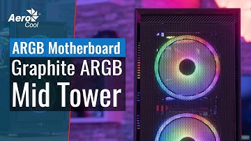 AeroCool Graphite Mid Tower Case - Connecting the Hub to Your Addressable RGB Motherboard