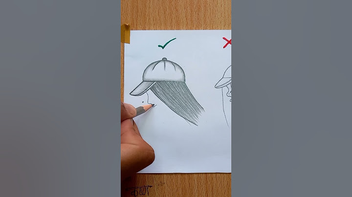 How to draw a girl with cap from 7 points #shorts #tutorial #girl