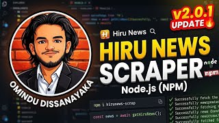Hiru News Scraper NPM Package | Local Testing (v2.0.1) 🚀