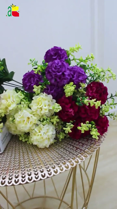 Buket Bunga Cantik Bunga Hias Pompom Salju K5 B8161 Bunga Artificial