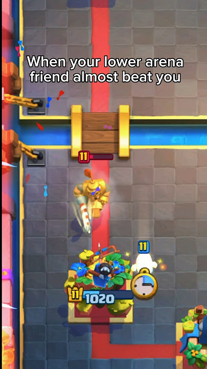 When your lower arena friend almost beat you
