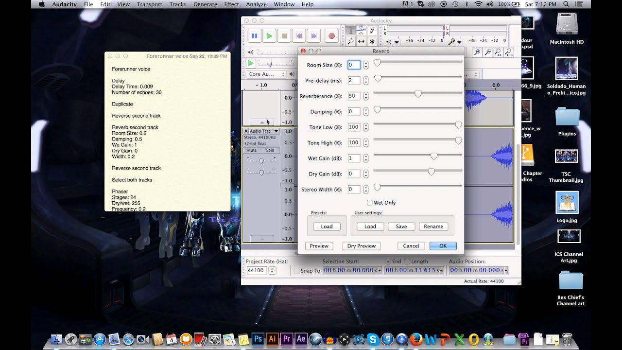 How to do a forerunner Voice Effect in Audacity - YouTube