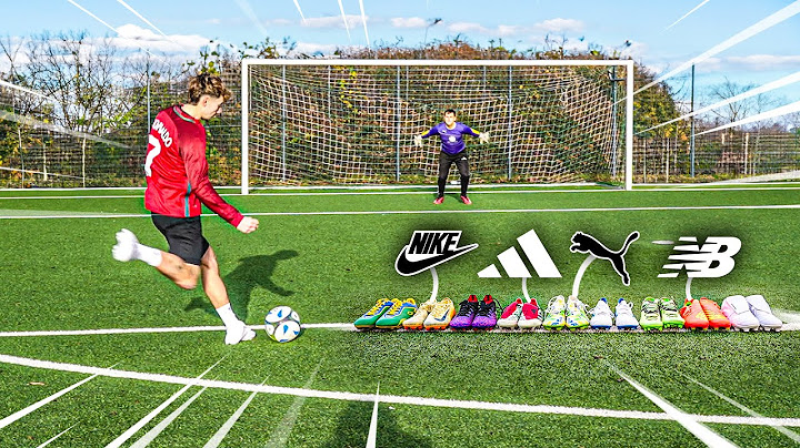 ICH SCHIESSE MIT JEDER FUßBALLSCHUH-MARKE EIN TRAUMTOR!