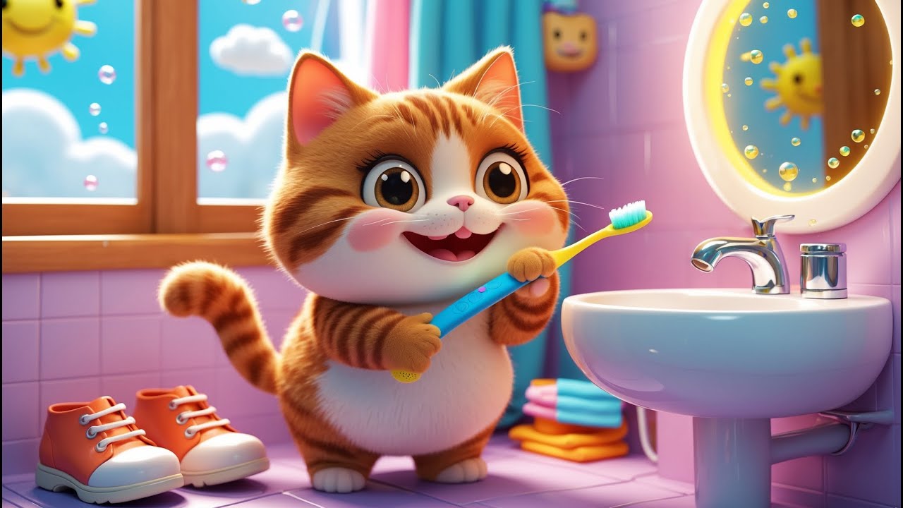 Daily Routine Song for Kids | Fun Learning Rhyme for Toddlers 🐱⏰ | Baby ...