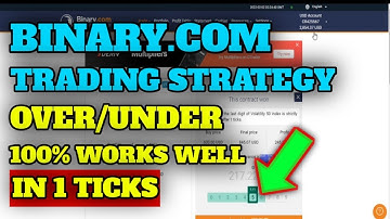 Binary.com Trading Strategy || Digit Over / Under - 100% Works well In 1 Tick
