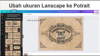 cara mengubah  lanscape ke potrait atau potrait ke lanscape di  canva screenshot 4