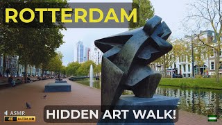 AMAZING Sunset Art Walk: Rotterdam's Secret Sculptures + Water Magic