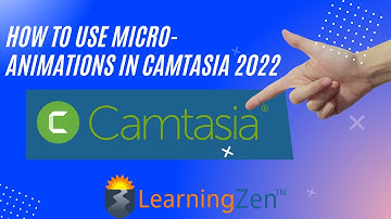 How To use Micro Animations in Camtasia 2022.