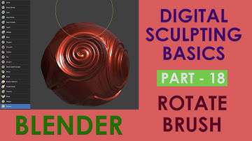 Rotate BRUSH - Digital Sculpting Basics Tutorial in Blender - Part 18