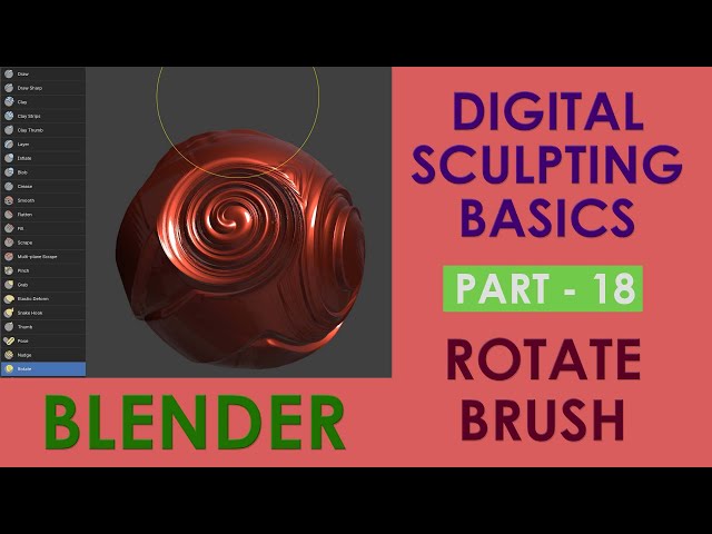 SLIDE RELAX BRUSH - Digital Sculpting Basics Tutorial in Blender