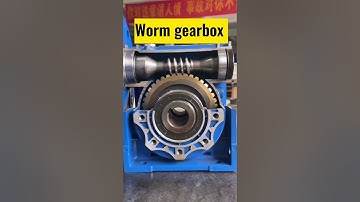 Worm gearbox structure details display #wormgear #gearbox