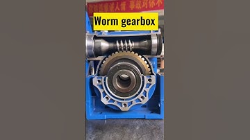 Worm gearbox structure details display #wormgear #gearbox