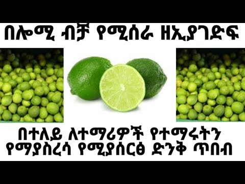 በሎሚ ብቻ የሚሠራ ዘኢያገድፍ የተማሪነውን የማያስረሳ ድንቅ ጥበብ
