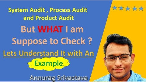 What to Check while doing the system audit, process audit & product audit