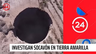 Sernageomin por socavón en Tierra Amarilla: "Es un fenómeno importante y cercano a la población"